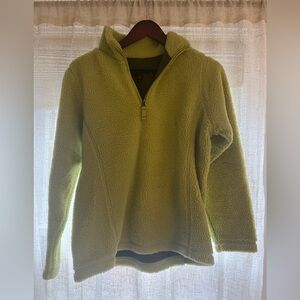 Lands' End Sherpa Fleece Quarter Zip